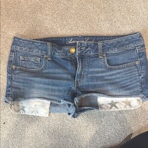 American Eagle Outfitters Women's Blue Denim Shorts
